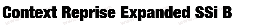 Context Reprise Expanded SSi Bold Expanded Italic字体转换